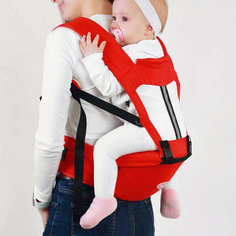 Ergonomic Baby Carrier กระเป๋าเป้สะพายหลังเด็กทารก Hipseat Carrier ด้านหน้า Ergonomic Kangaroo Baby Wrap Sling Backpack