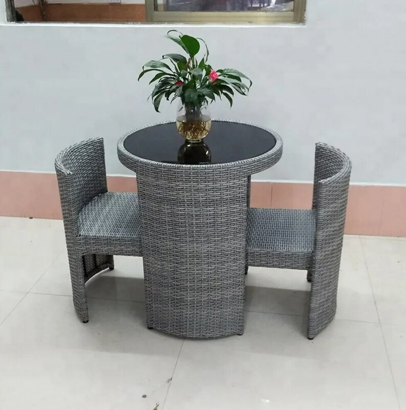Cena niespodzianka współczesne Patio drewniane zestaw do kawy zewnętrzne składane krzesła do kawy i stół zestaw na zewnątrz marmur