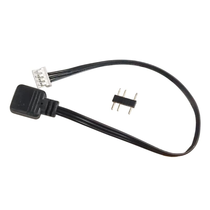 Coolmoon Lüfter adapter kabel 4-polig/6-polig bis 5V argb 3-poliges Konverter kabel 17cm/11cm