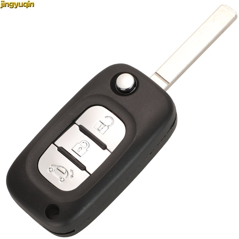 Jingyuqin 3/4 Tombol Lipat Remote Mobil Kunci Fob Shell Untuk Benz Pintar Fortwo 453 Forfour 2015-2017 Kasus Penggantian