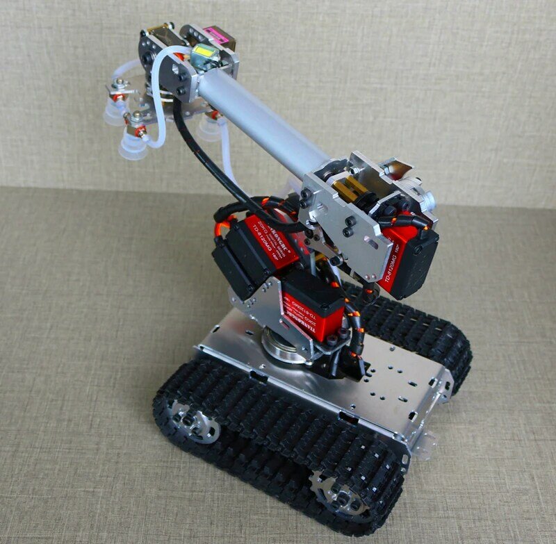 แขนหุ่นยนต์7 dof หุ่นยนต์พร้อมปั๊มดูดอากาศขนาดใหญ่สำหรับหุ่นยนต์ Arduino หุ่นยนต์หลาย dof mindustrial รุ่นแขนหุ่นยนต์6แกน