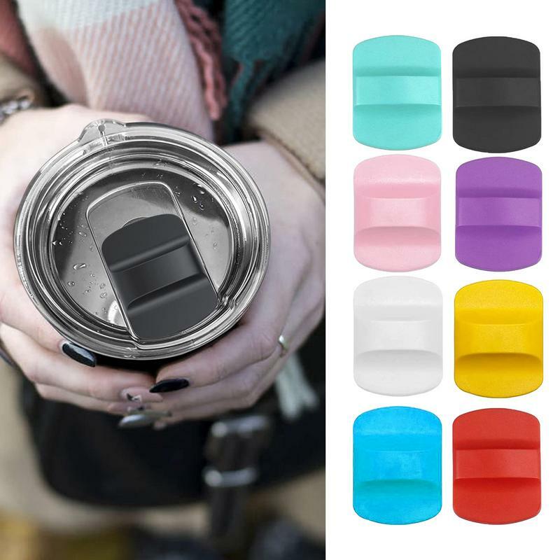 Magnetic Slider Cup Cover Replacement Splash-proof Magnet Cover Transparent Crystal Tumblers Cup Lids Leak-proof Sealing Cover