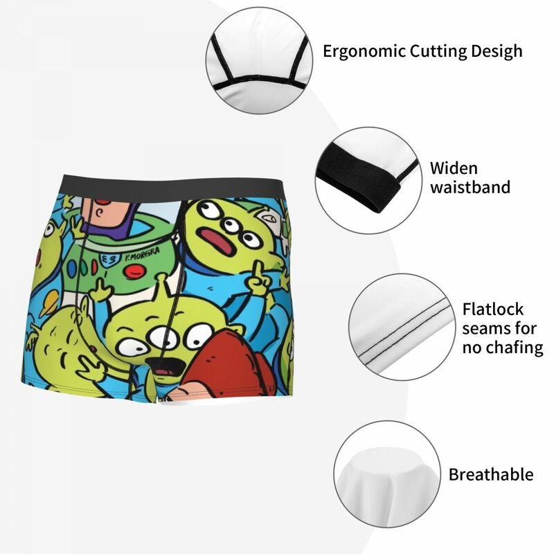 Male Fashion Cartoon Toy Story Underwear Boxer Briefs Breathable Shorts Panties Underpants