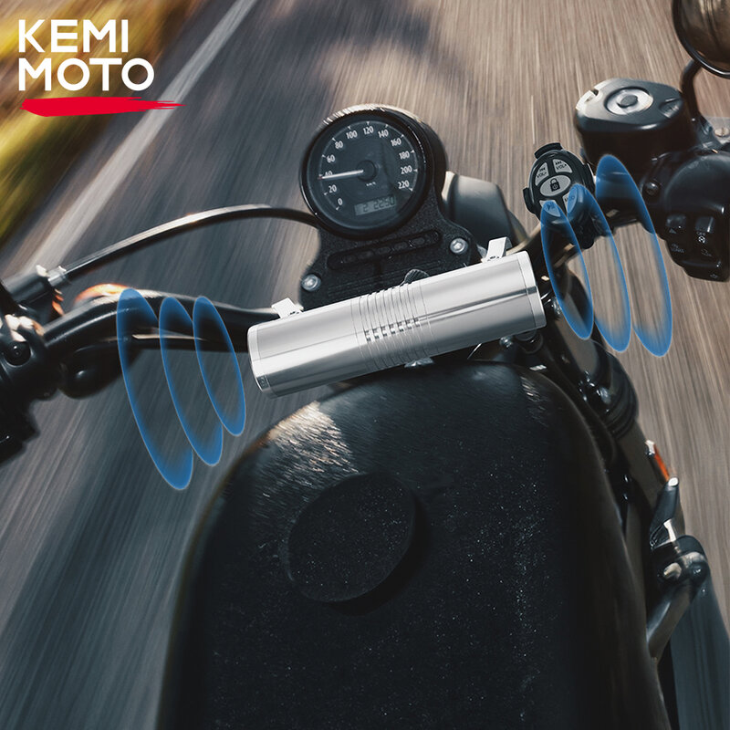 KEMIMOTO ATV alto-falante estéreo, Bluetooth USB, rádio FM para motocicleta, Yamaha Raptor 700, Can-Am, esportista, 0.7-1"