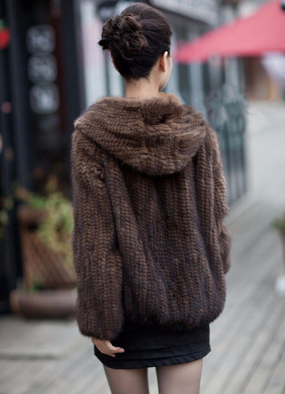New Luxury Women Natural Mink Fur Coat Women mink fur jacket All-match Knitted Mink fur Coat big size 4XL Free shipping