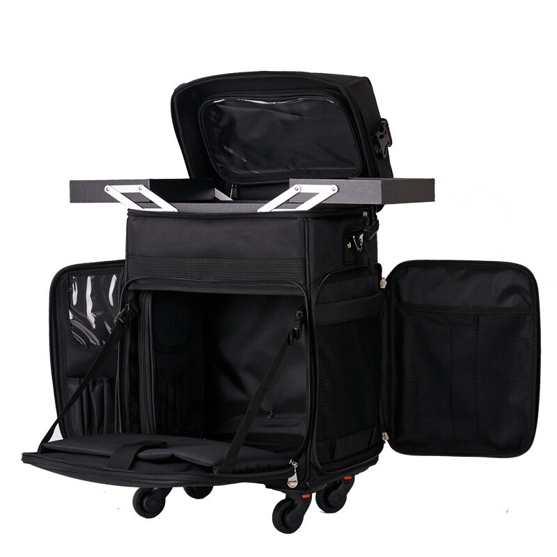 Cosmetic Box Nail Tattoo Artist Tools and Makeup Trolley Case Large-capacity Professional Multi-Functional Rolling Luggage