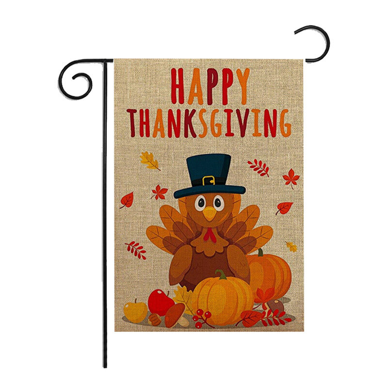 Thanksgiving Garten Flaggen gut gemacht Urlaub Dekor für Thanksgiving Herbst Dekoration