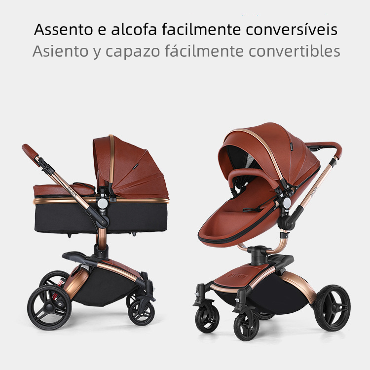 Luksusowy wózek dziecięcy AGAPE wysokiej jakości, odpowiedni dla 0-36 miesięcy 0-25kg, szybsza bezpłatna dostawa potrzebuje tylko 25-40 dni