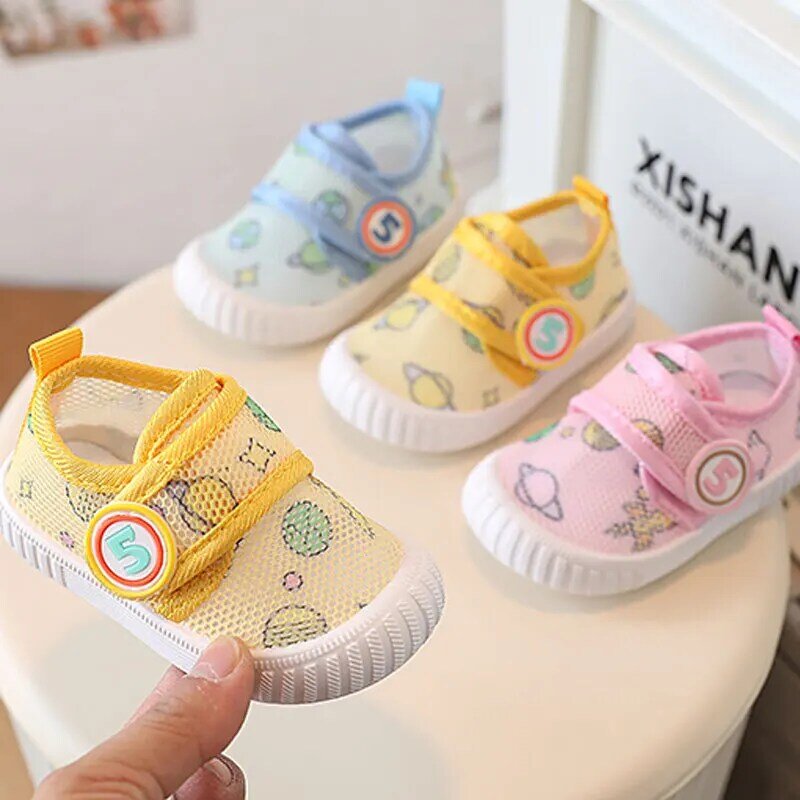 Sneakers Kids Baby Shoes Children's Mesh Walking Shoes 2023 New Male Baby Shoes Girls' Casual Shoes Kids Shoes Breathable Shoes