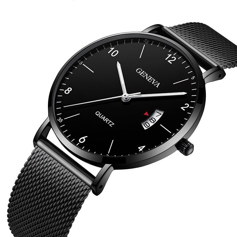 Mężczyźni zegarki 2022 luksusowe znane marki mężczyźni siatka ze stali nierdzewnej zegarek z kalendarzem mężczyźni kwarcowy zegarek Relogio Masculino mężczyźni zegarek