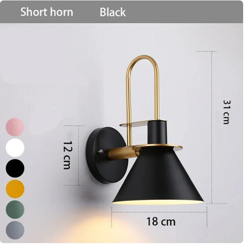 Modern Simple Wall Lamp Living Room Creative Background Wall Aisle Wall Lamp Nordic New Bedroom Bedside Lamp