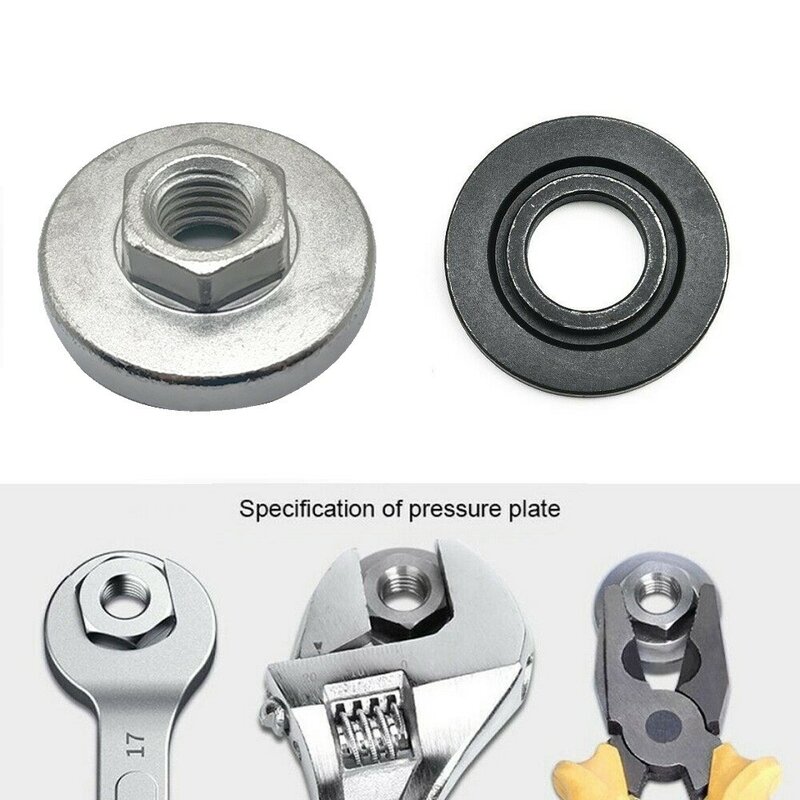 For 125/150/180/230 Type Angle Grinder Parts Power Tool Parts Metal Flange Nut Quick Change Angle Grinder Parts