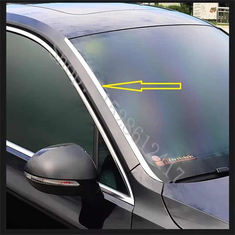 Aço inoxidável tiras decorativas para janelas do carro, acessórios do carro 2017 2018 2019 ~ 2024, corte para VW Volkswagen Passat B8