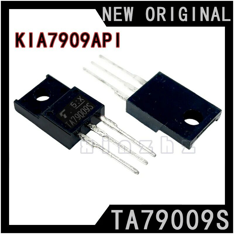 3端子電圧レギュレーター、トランジスタから-220、ta79009s、ta79009、79009、kia7909pi、kia7909api、10個