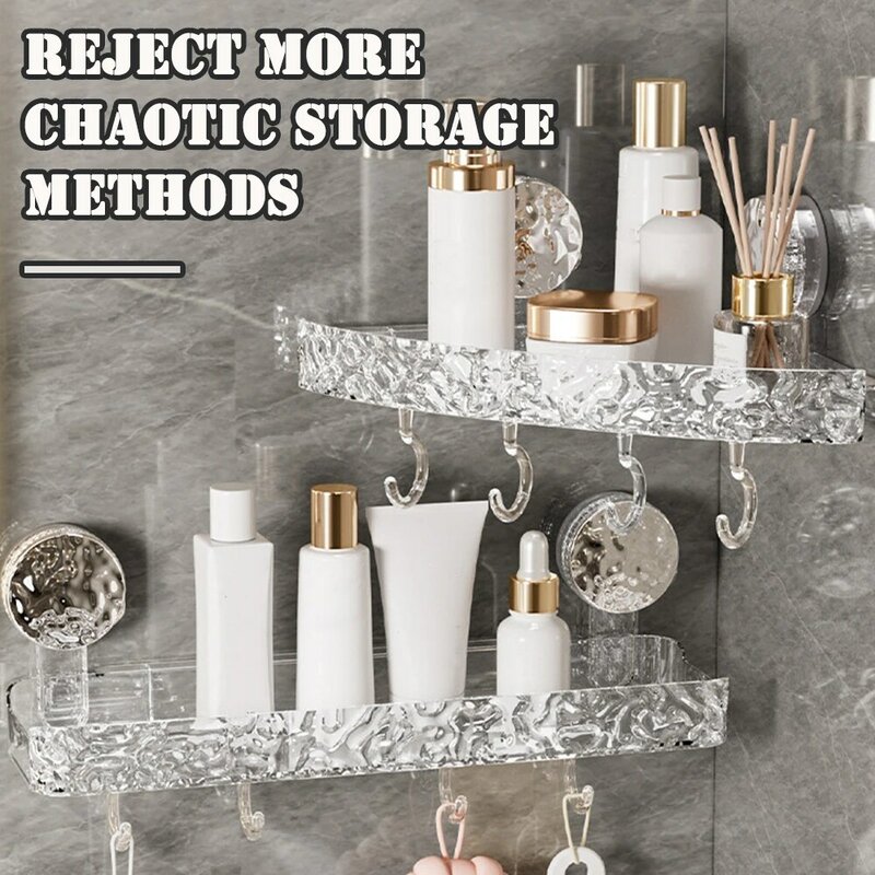 Stylish Triangles/Rectangle Draining Storage Rack Stable Space-Saving Finishing Box Bathroom Accessories