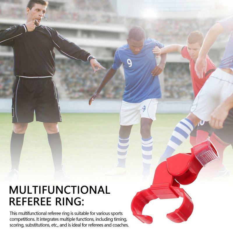 Silbato de dedo deportivo ajustable para árbitros, accesorios de Camping exterior para natación, competición, campo de fútbol