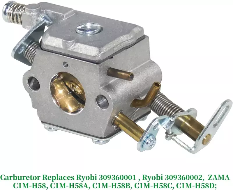 309360002 Carburetor Replaces Ryobi 309360001, ZAMA C1M-H58 for Ryobi 46cc RY10518, RY10519, , Homelite 46cc UT10519, UT10522