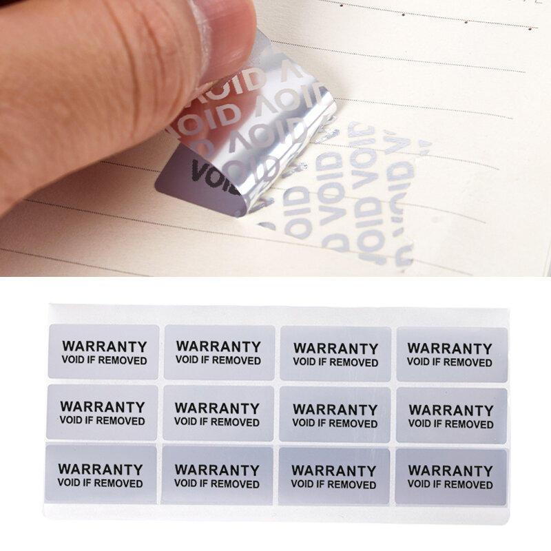 100 adesivi per etichette a prova di manomissione adesivi per etichette adesive a prova di manomissione adesivi per etichette autoadesive Anti-mascheratura