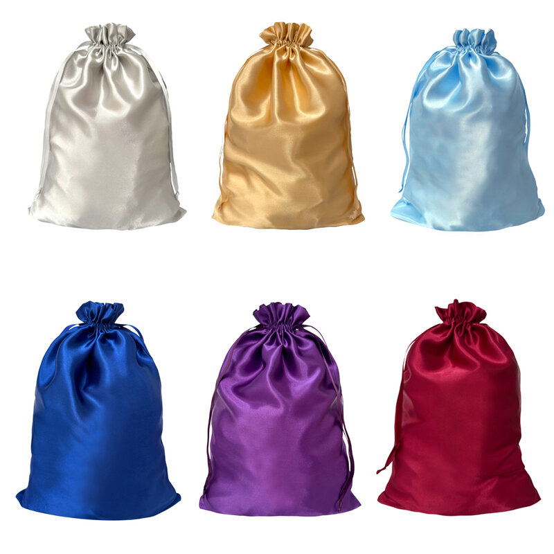 1-3 buah tas penyimpanan Wig panjang casing pemegang ekstensi rambut tas penyimpanan dengan gantungan untuk tas penyimpanan Wig ekstensi rambut dengan gantungan
