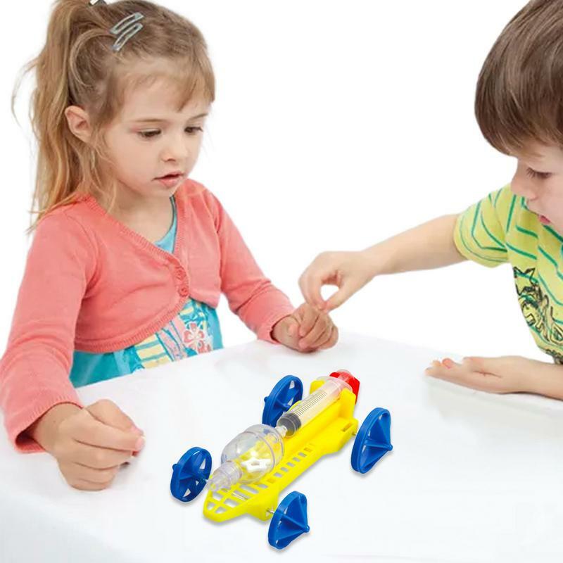 Kids DIY Science Toys Handmade Wind Car Scientific Experiments Toys Small Inventions Wheel Boat Physical Science educational toy