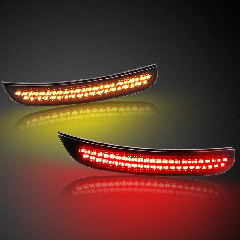 4 pces clear lens frente âmbar traseiro vermelho led lado marcador conjunto da lâmpada para dodge carregador 2015-up afastamento estacionamento luzes