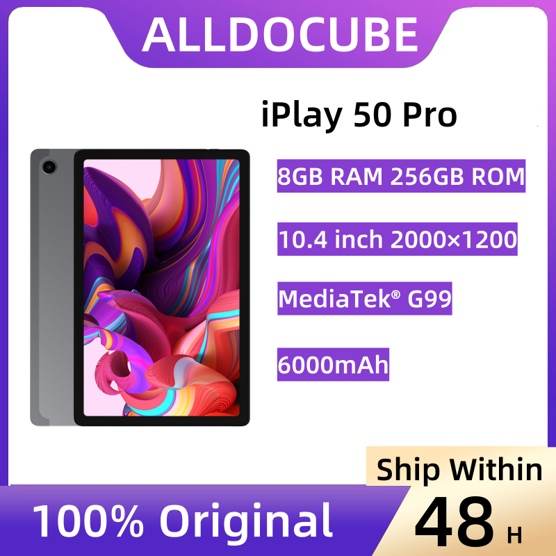 Alldocube iPlay 50 Pro Helio G99 10.4นิ้ว2K แท็บเล็ต8GB RAM 256GB รอมแอนดรอยด์12 PE2.0ชาร์จได้อย่างรวดเร็ว6000mAh