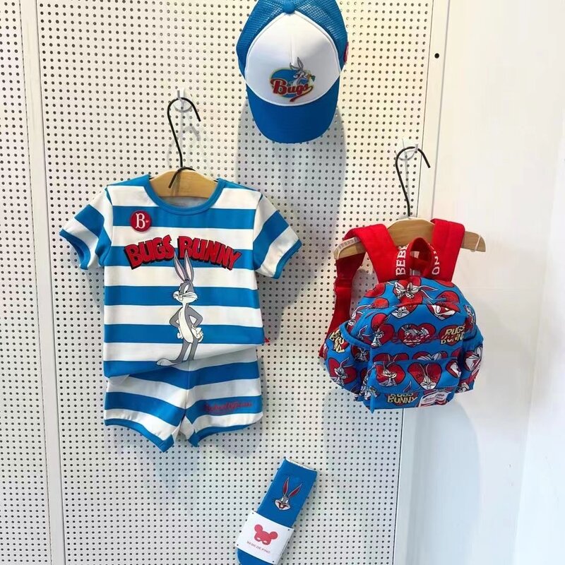 2024 Boy Set Girls Dress Boy Sunscreen Cothing Costume Tops Tshirts Shorts Sets Clothes for Baby Girl  Clothes Baby Outfit Set