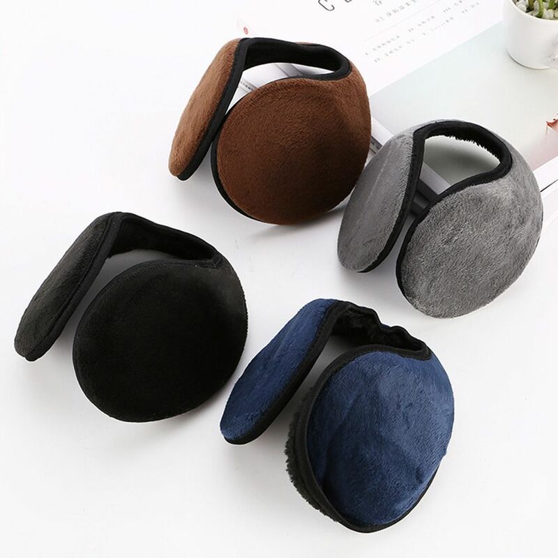 Winter Skiing Comfortable Windproof Solid Color Thicken For Adult Earflap For Male Ear Warmers Earcap Ear Cover Plush Earmuffs