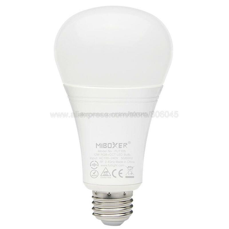 Miboxer E27 12W Rgb + Cct Led Lamp Spotlight FUT105 110V 220V Volledige Kleur Afstandsbediening Smart lamp Wifi Compatibel 4-Zone Afstandsbediening