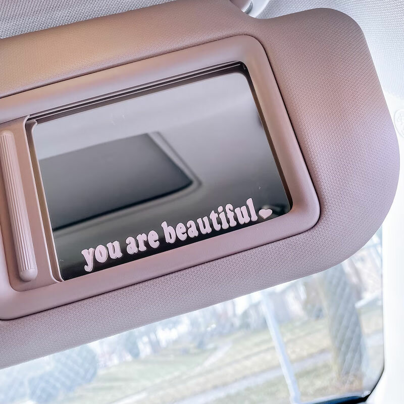 Il testo adesivi per auto sei bella decorazione d'interni specchietto retrovisore adesivi moda Sport creativo decalcomanie in vinile PVC