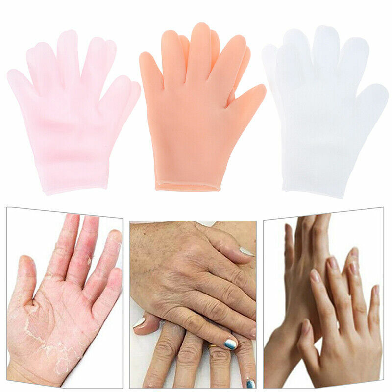 Многоразовые увлажняющие силиконовые перчатки, гелевые треснувшие перчатки для ухода за руками, спа водонепроницаемые перчатки
