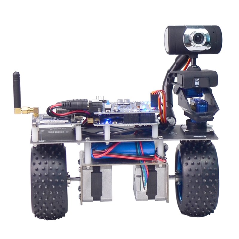 Rolyrobot mobil, Robot keseimbangan mobil STM32 Video tanpa kabel Kit pembelajaran elektronik colokan US