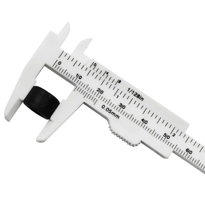 1PC 0-80mm podwójna miarka suwmiarka z tworzywa sztucznego uczeń czujnik zegarowy pomiar mikrometryczny linijka średnica wewnętrzna miernik głębokości