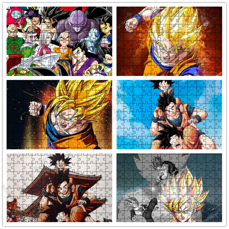 Dragon Ball Jigsaw Puzzle 300/500/1000 Pieces Puzzle Jigsaw Educational Intellectual Diy Christmas Halloween Diy Gifts