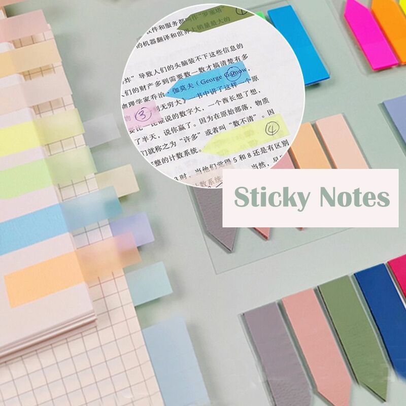 Fluorescentes Sticky Notes, Material de escritório, Estudante Leitura Etiqueta, Marcadores, Índice Adesivos, DIY Decoração