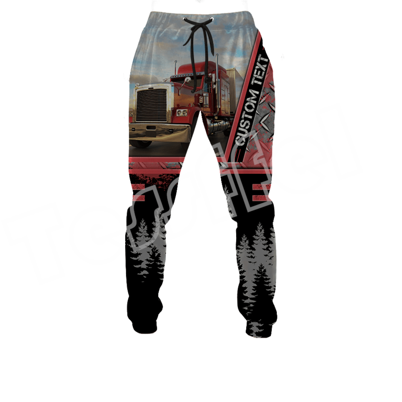 Tessffel Truck Trucker Operator personalizza nome 3DPrint pantaloni Casual da uomo NewFashion Streetwear autunno pantaloni sportivi larghi A1