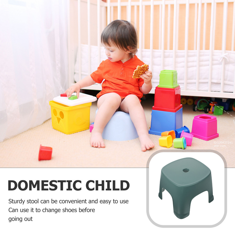 Low PVC Step Stool para crianças, banheiro Footstool Household, adultos e crianças