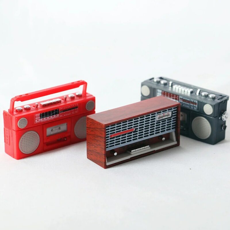 Modelli modelli classici Vintage radiate House Prop Mini accessorio in plastica rossa