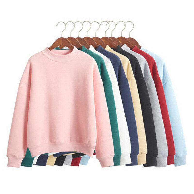 女性用ニットスウェットシャツ,ラウンドネック,大きくて厚いキャンディーカラーの韓国スタイルのセーター,単色,秋と冬の服,2023