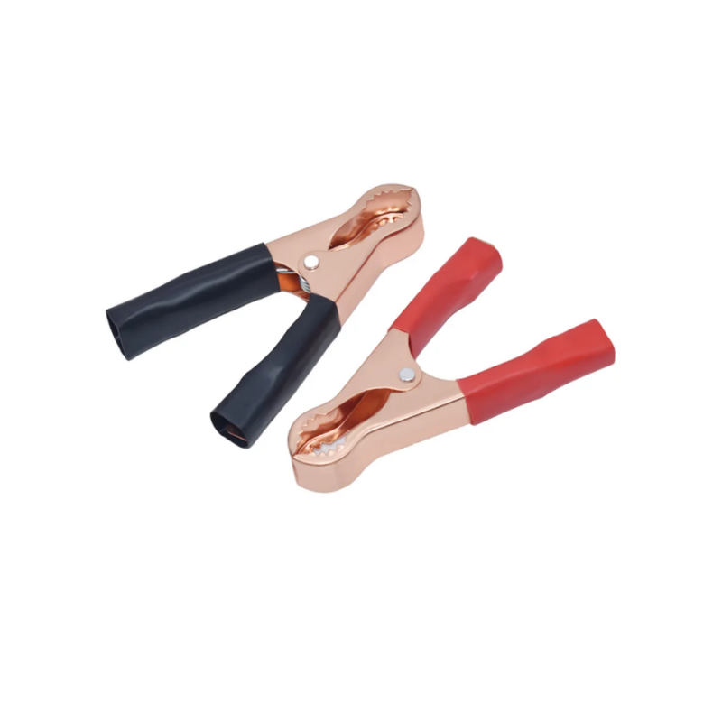 Pinzas de cocodrilo para batería de coche, pinzas de plomo de prueba para caravana, 50A, color rojo y negro, 80mm, mejor oferta, conector de alimentación