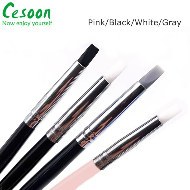 5Pcs Dental Resin Brush Pens Silicone Nails Art Brushes Dentistry Composite Cement Porcelain Teeth Tool Shaping Line DIY Drawing
