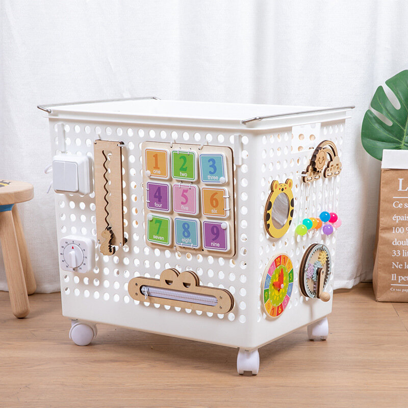 Beschäftigt Board Montessori Accessoires für Kinder Baby Lernspiel zeug Holz DIY Spielzeug Material Kleinkind sensorische Aktivität Board Teile
