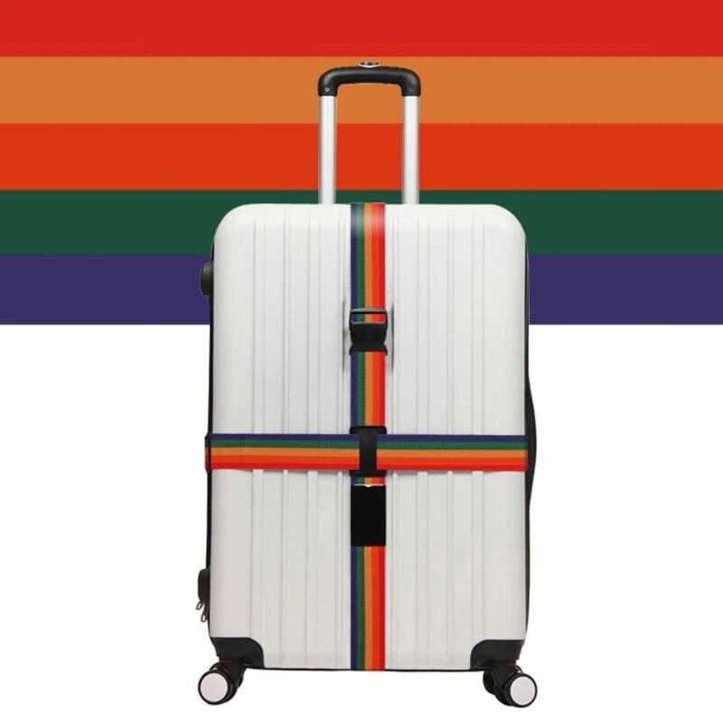 Dây đeo hành lý Dây đeo đóng gói bền Dây đai vali có thể điều chỉnh Phụ kiện du lịch