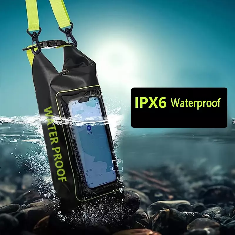 2L Dry Bag Ekran dotykowy Telefon Wodoodporne torby do trekkingu Drifting Rafting Surfing Kayak Outdoor Torby sportowe Sprzęt kempingowy