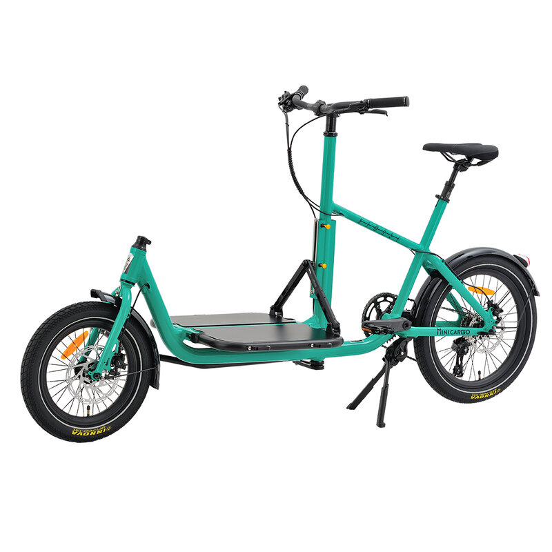 Sepeda kargo piknik berkemah hewan peliharaan, sepeda kargo elektrik dengan Motor belakang 20 "pengiriman makanan