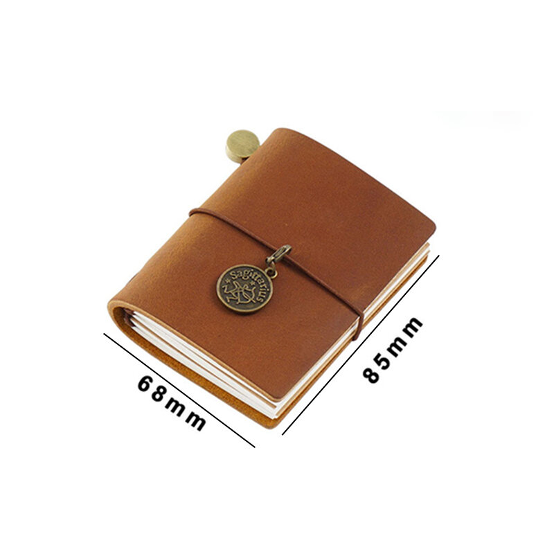 Retro Mini Traveler's Notebook Planner Genuine Leather Mini Notebooks Journal Handmade Diary Sketchbook Planner Stationery