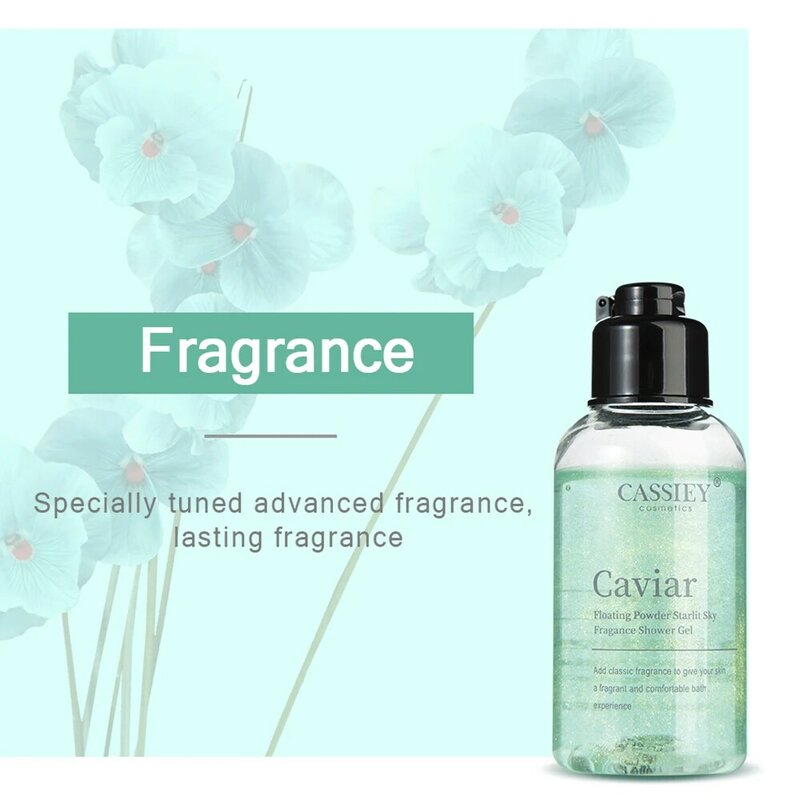 Cassiey Bloemblaadjes Parfum Douchegels Elegant Laat Geur Verse Olie Controle Blijvende Kaviaar Geur Body Wash Beauty Health