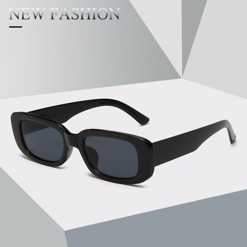 Солнцезащитные очки Квадратные женские, маленькие прямоугольные винтажные солнечные очки высокой четкости в стиле ретро для путешествий, 1 пара