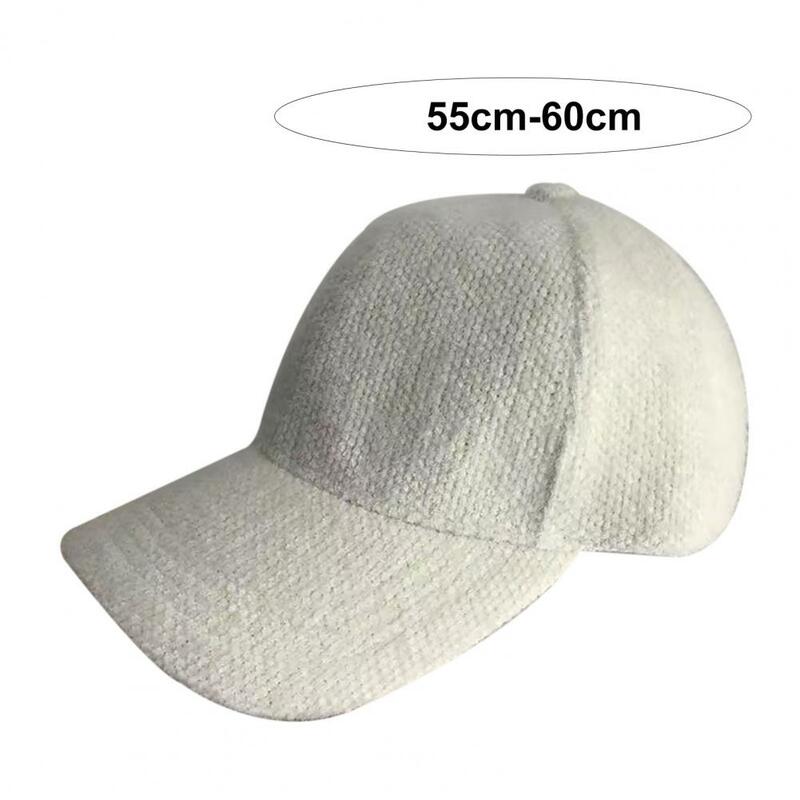 Kapelusz przeciwsłoneczny przytulna pluszowa czapka bejsbolówka na zimowe ciepło, dopasowana konstrukcja zapewniająca komfortową ochronę przed słońcem, stylowa dla mężczyzn