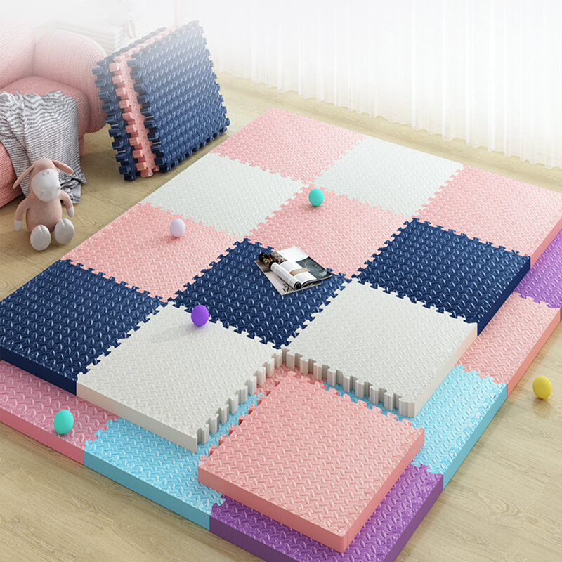 12-24pcs karpet bayi karpet lantai anak-anak Bebe kasur busa EVA selimut bayi mainan edukasi tikar bermain untuk anak-anak 30x1cm